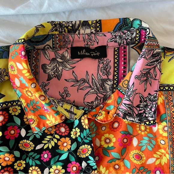 🌼Boho Multi-Pattern Button Down Tunic🌼 - Picture 4 of 7